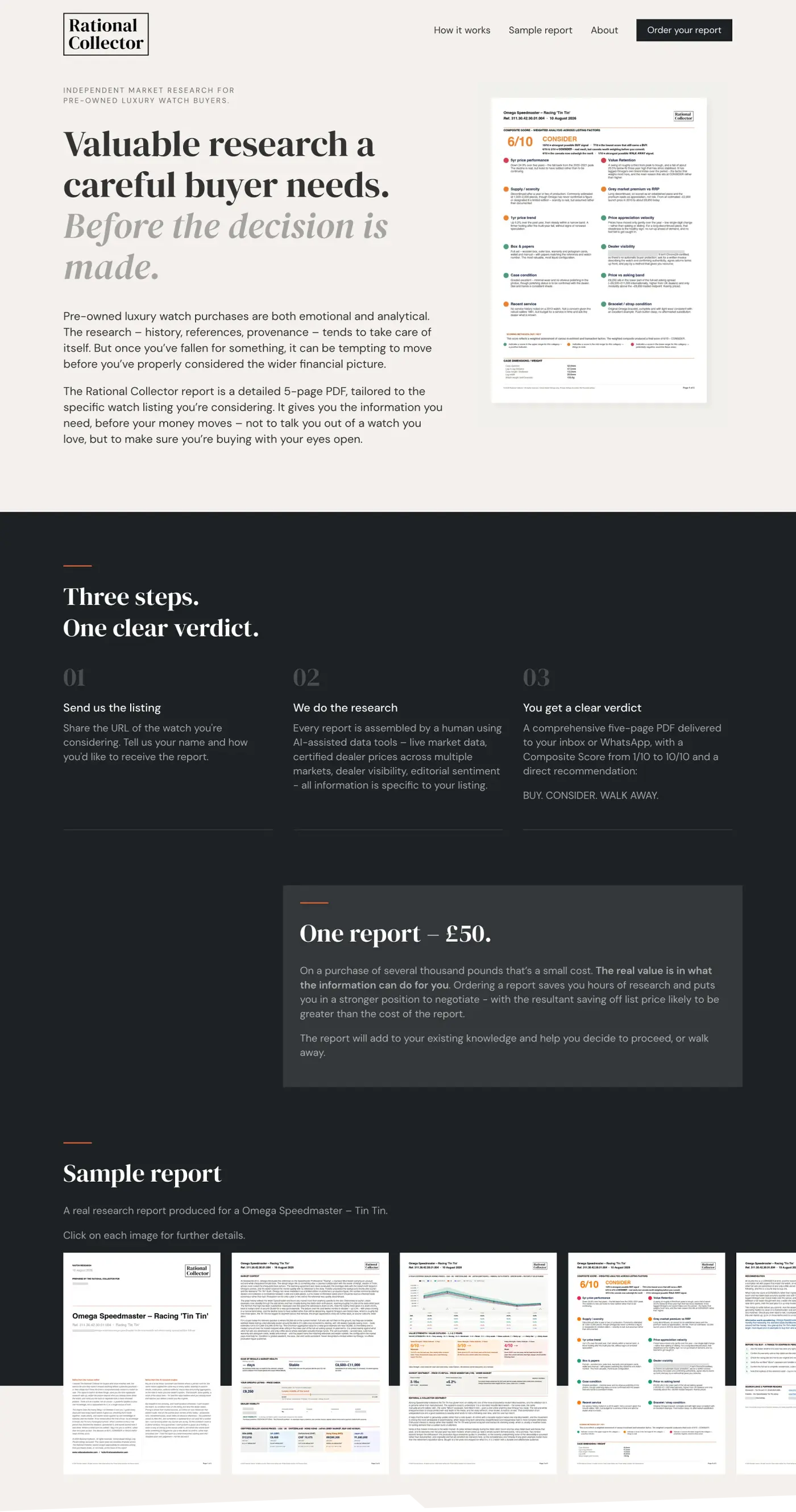 Rational Collector website
