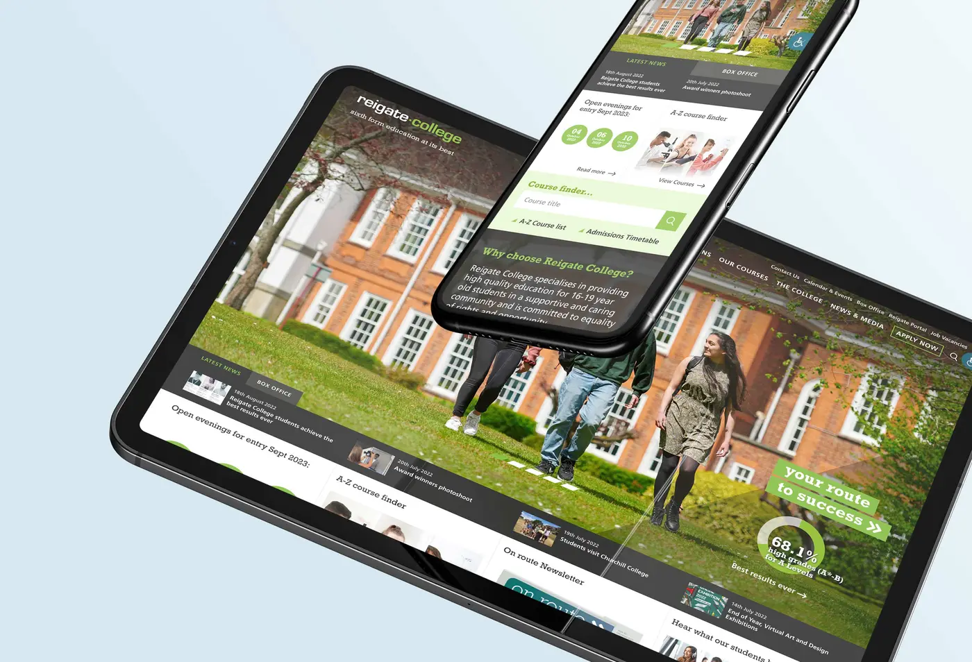 Reigate College website