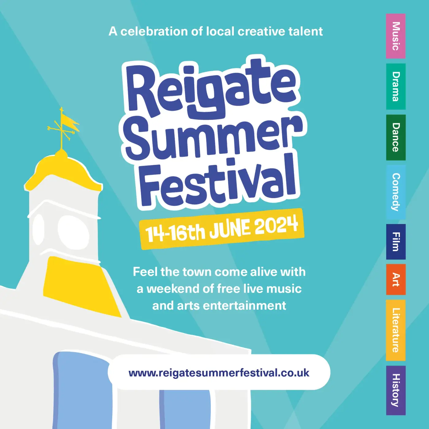 Reigate Summer Festival - flyer design